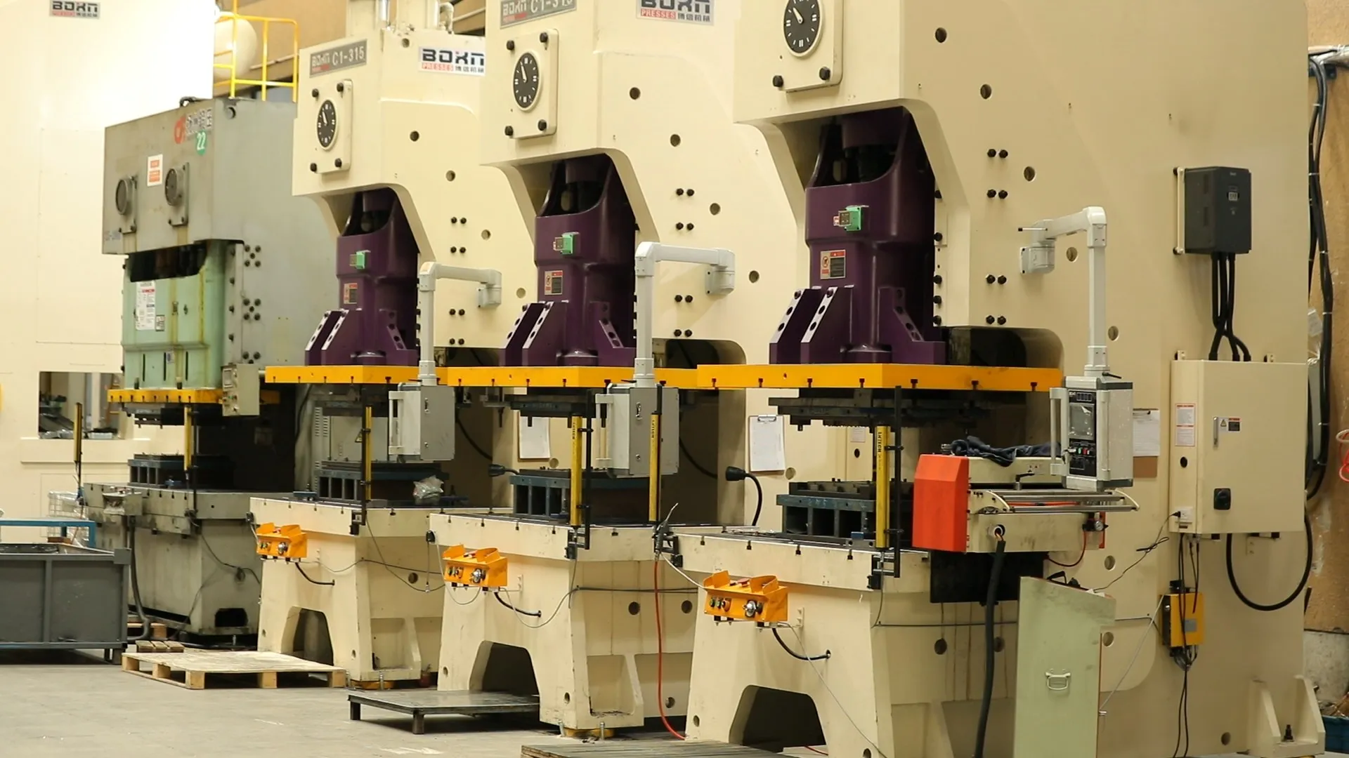 Metal stamping press line